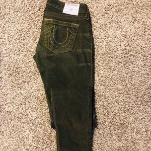True religion corduroy pants